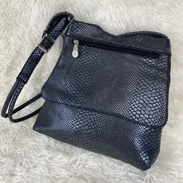 레어 이탈리아제 THE CROCODILE 블랙 숄더백