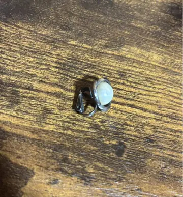 실버 진주 반지 심플한 디자인