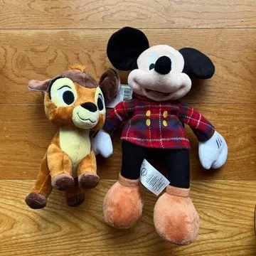 미키마우스와 밤비 봉제 인형 세트 디즈니 스토어