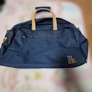 MIKIHOUSE 곰 자수 네이비 보스턴 백