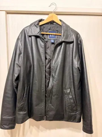 GAP 올드 갭 가죽 자켓 블루종 아우터 90s M 블랙