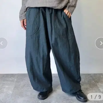 UZUiRO 우즈이로 일본자수 벌룬 팬츠 블랙 KURO 시리즈