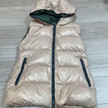 DUVETICA 후드 부착 다운 자켓 42 베이지