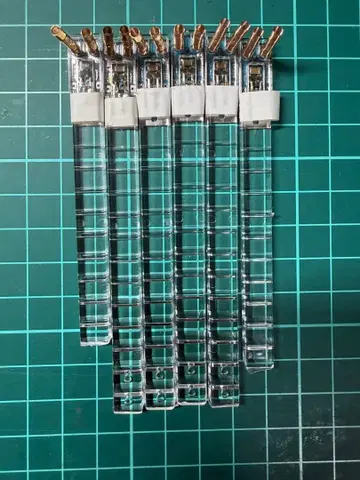 TOMIX 화이트 컬러 정품 실내등 6개 세트 점등 확인 완료