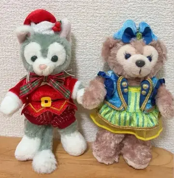 15주년 디자인 셰리메이와 젤라토니 봉제 인형 키링 세트