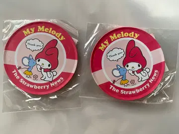 산리오 딸기신문 부록 마이멜로디 코스터 2장 세트