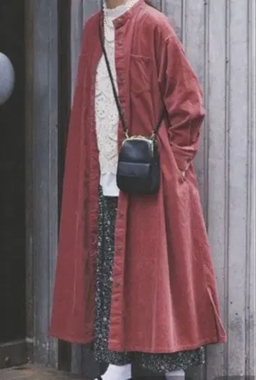 스튜디오 클립 (kazumi 콜라보) 소매 흔들림 아우터 원피스