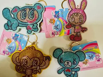 [ 미사용 ] 나루미야 캐릭터즈 큐빅 데코 키링 전 4종