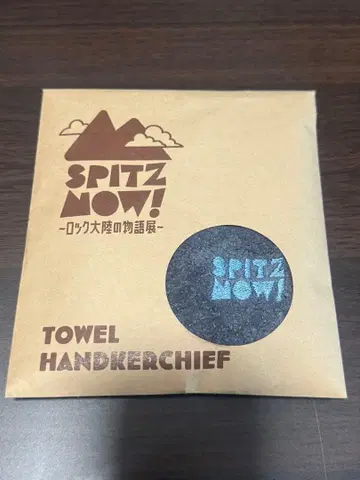 스피츠 [ 로고 자수 미니 타월/그레이 ]