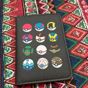 포켓몬 볼 디자인 카드 케이스 여권 케이스 몬스터볼