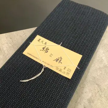 면 린넨 유카타 기모노 옷감 여름 오시마 40cm 남자옷 #322