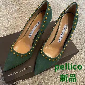새상품 미사용 펠리코 pellico 스웨이드 펌프스 스터드