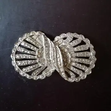 빈티지 브로치 영국 마카사이트 실버색