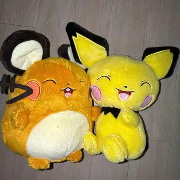 제일복권 포켓몬 리서치 라스트 원상 데덴네와 피츄의 사이좋은 봉제 인형