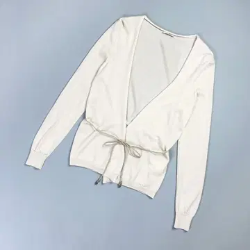 페세리코 허리 마크 울 가디건 이탈리아제 베이지 40*MD844