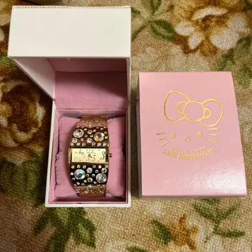 헬로키티 스톤 35주년 기념 손목시계