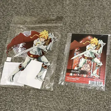Fate strange fake 세이버 아크릴 스탠드 브로마이드 2세트