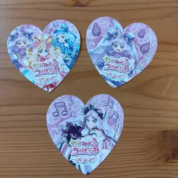 너와 아이돌 프리큐어 감사제 에포스카드 스티커 3장 세트