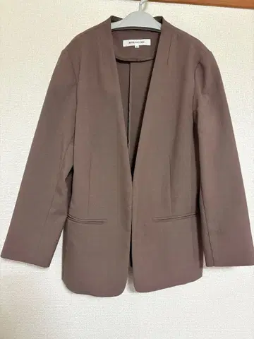 NATURAL BEAUTY BASIC 노카라 자켓 S 브라운