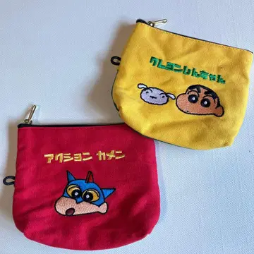자수 짱구는 못말려(크레용 신짱) 액션 가면 파우치 티슈 케이스 포함