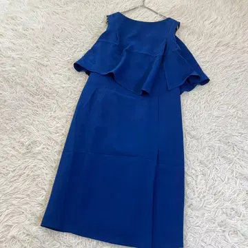 에메아 쿠레트 케이프풍 도킹 원피스 드레스 일본제 블루