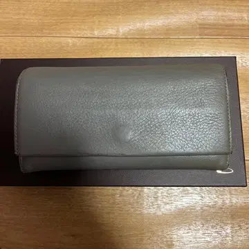 츠치야 가방 제조소 그레이 가죽 장지갑