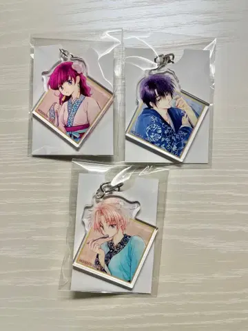 새벽의 연화 콜라보 카페 트레이딩 아크릴 키링 요나 하쿠 윤