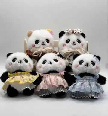 귀여운 팬더 봉제 인형 키링 핸드메이드 상품 세트 판매