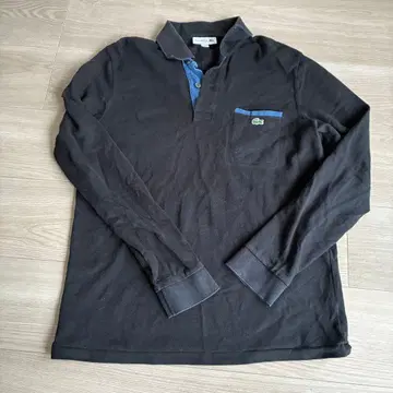 LACOSTE 블랙 피케 셔츠 클래식 핏