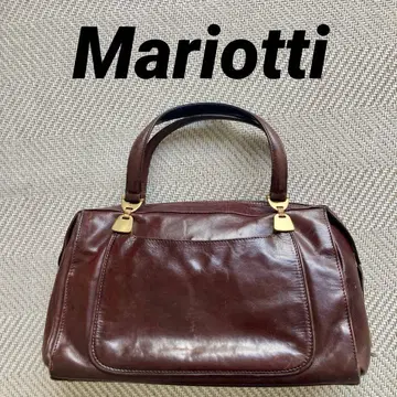 Mariotti 이탈리아제 빈티지 핸드백 다크 브라운