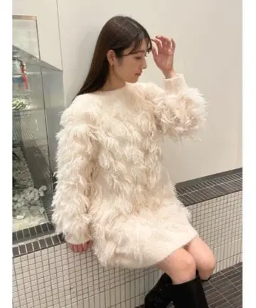 페더라이크 미니 니트 원피스 스나이델 snidel