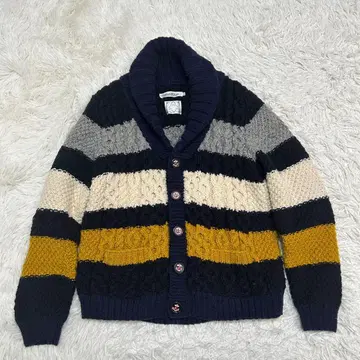 Simplicite plus 울 두꺼운 원단 니트 가디건 자켓