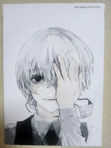 도쿄 구울 카네키 켄 카네키 아트 보드 캔버스