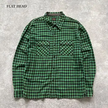 [ FLAT HEAD ] 플랫 헤드 버팔로 체크 셔츠 긴팔 셔츠