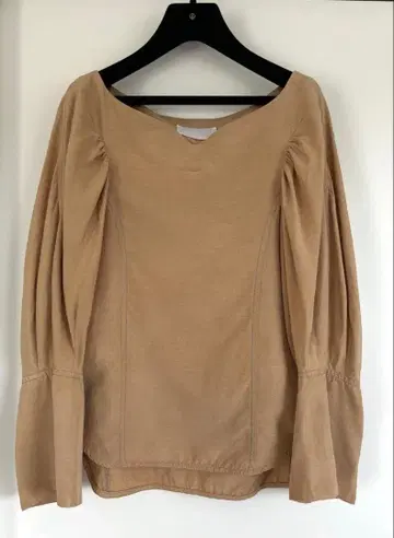 Mame Kurogouchi 벨트 포함 실크 헴프 블라우스