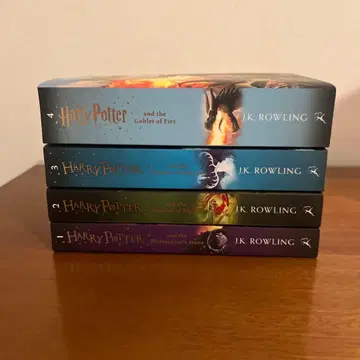 Set of 4 Harry Potter English books