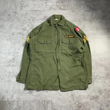 70s 미군 실물 OG107 유틸리티 셔츠