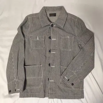 [데님 자켓] 히코리 스트라이프 SHAGGY M 사이즈 오버핏