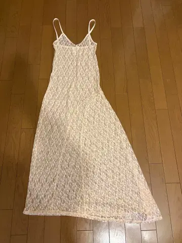 미사용 SIMONE WILD 아이보리 레이스 슬립 드레스 맥시 길이