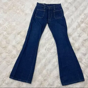 BOBSON 미색 인디고 데님 벨보텀 플레어 청바지