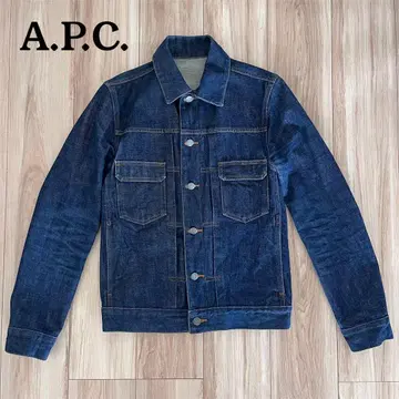 A.P.C. 데님 자켓 2nd 세컨드 적귀 셀비지 다크 네이비