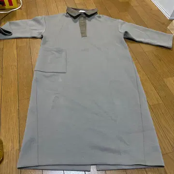 DoCLASSE 그레이 폴로 스타일 원피스