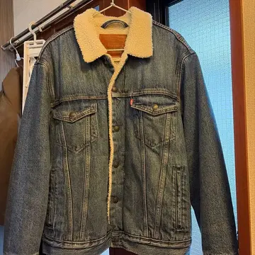 LEVI'S 플리스 옷깃 데님 자켓 S