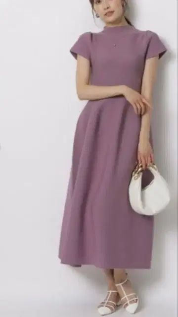 Apuweiser-riche 홀 가먼트 레이디 원피스 라벤더