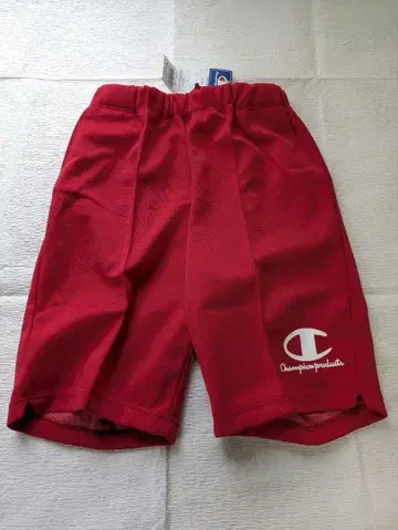 [ 미사용 ] 90s 챔피온 하프 팬츠 일본제 스칼렛 O 사이즈
