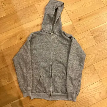 70~90s 빈티지 풀 집업 후드티 멜란지 그레이 세퍼레이트 포켓