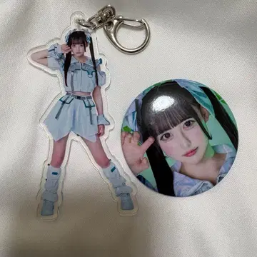 iLiFE! 와카바노아 아크릴 키링 캔뱃지 2개 세트