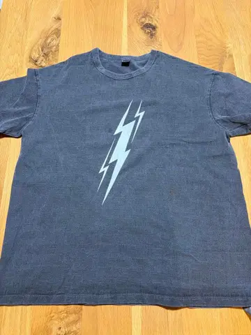 BARNS OUTFITTERS 번개 프린트 T셔츠 XL