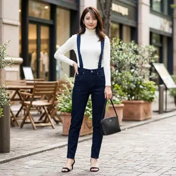 G7013*게스 데님 살로펫 28 다크 네이비 슬림 레그 핀턱 스트레치