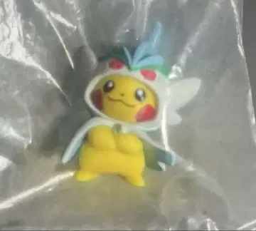 판초를 입은 피카츄 미니 모델 홀더 끈 마스코트 151 스탬프